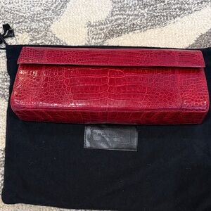 Nancy Gonzalez Red Crocodile clutch